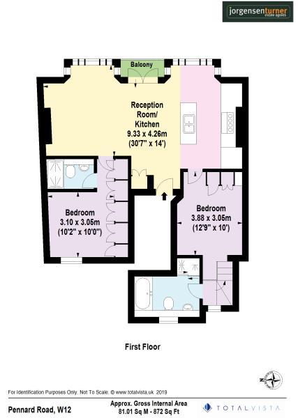 Floorplan for Pennard Road, London