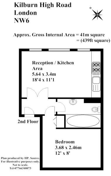 Floorplan for Kilburn High Road, Kilburn Park
