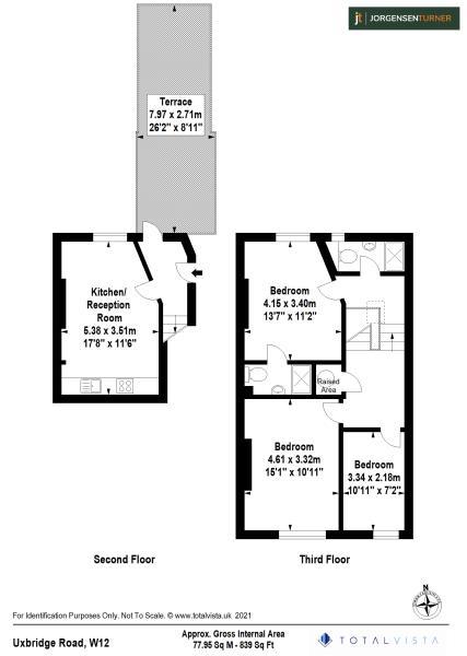 Floorplan for Uxbridge Road, Shepherds Bush