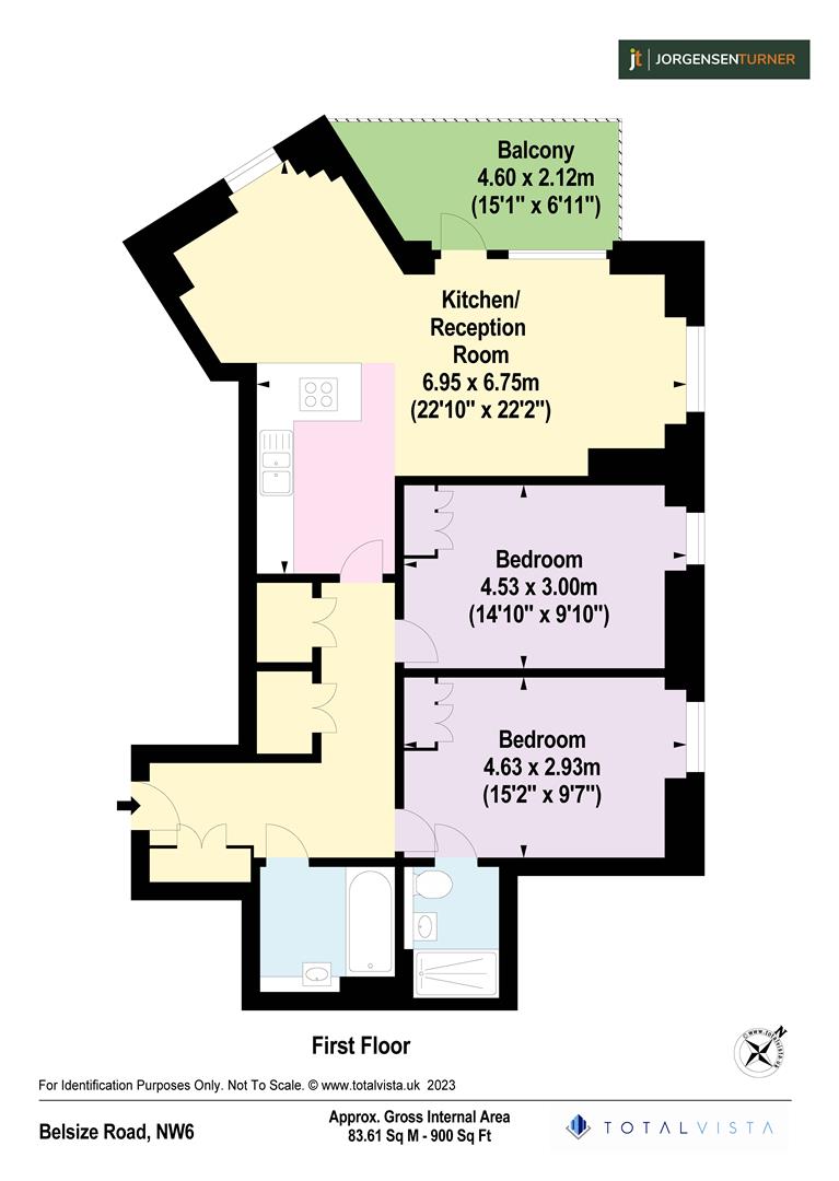 Floorplan for Belsize Road, London