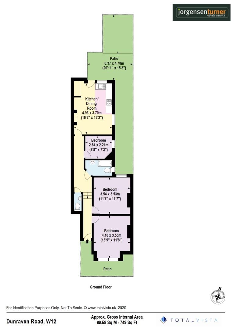 Floorplan for Dunraven Road, London