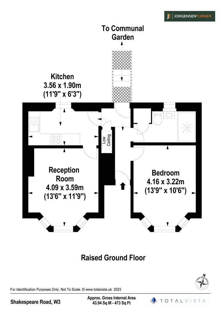 Floorplan for Shakespeare Road, London