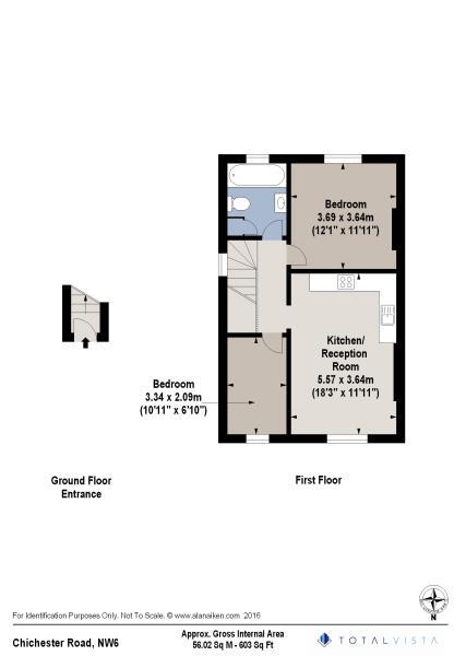Floorplan for Chichester Road, Kilburn Park, NW6