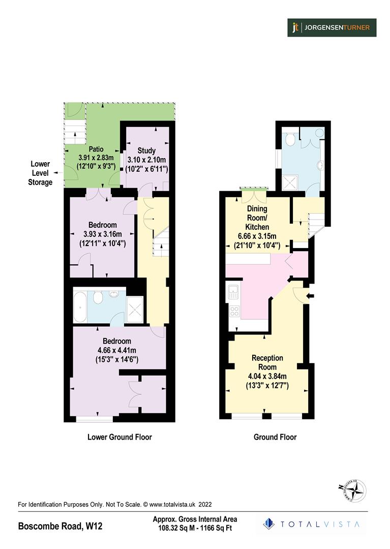 Floorplan for Boscombe Road, London