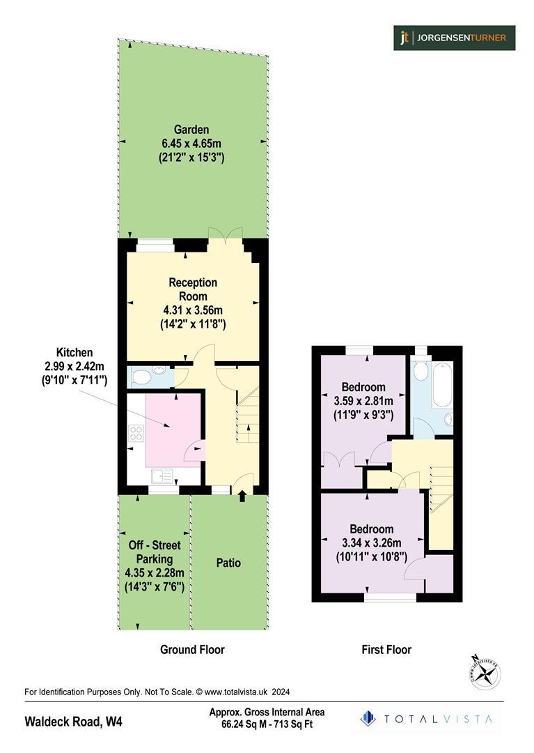 Floorplan for Waldeck Road, London