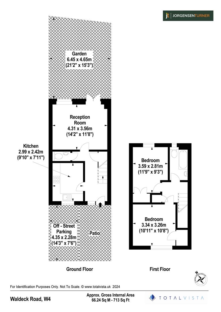 Floorplan for Waldeck Road, London