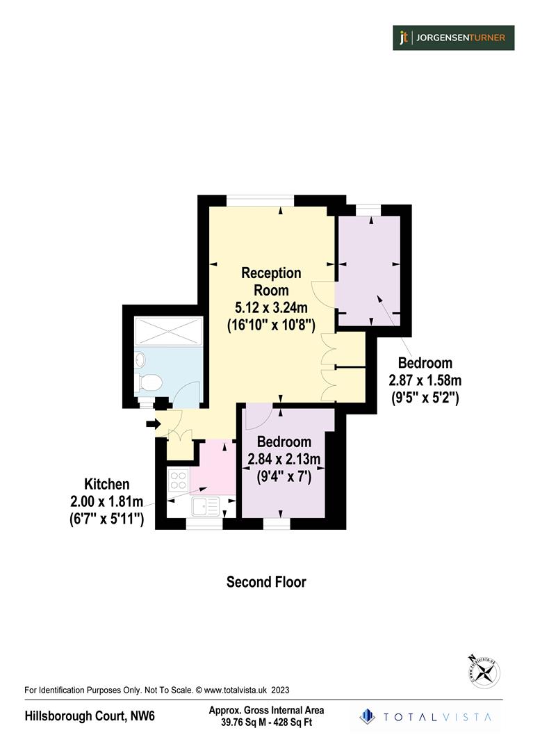 Floorplan for HEATING AND HOT WATER INCLUDED Mortimer Crescent, London