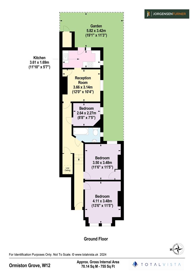 Floorplan for Ormiston Grove, London