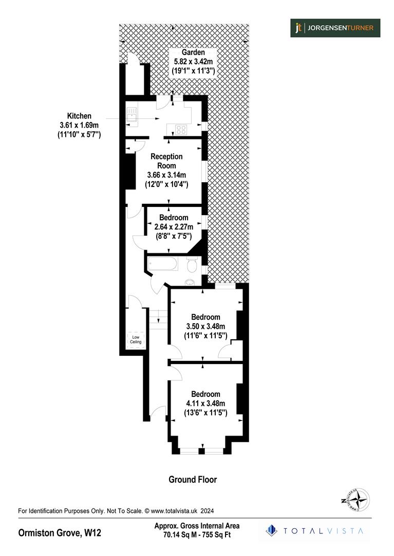 Floorplan for Ormiston Grove, London