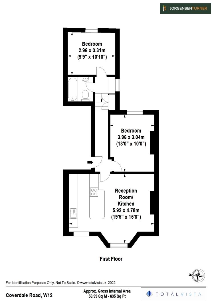 Floorplan for Coverdale Road, Shepherds Bush, W12
