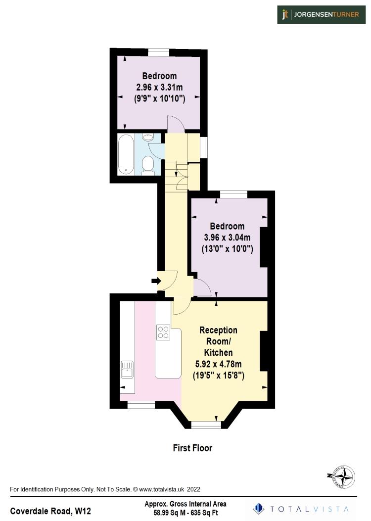 Floorplan for Coverdale Road, Shepherds Bush, W12