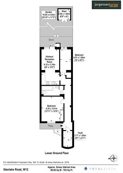 Floorplan for Stanlake Road, Shepherds Bush, W12