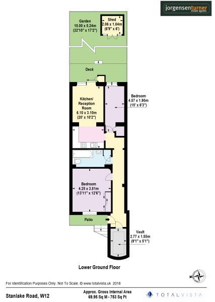 Floorplan for Stanlake Road, Shepherds Bush, W12