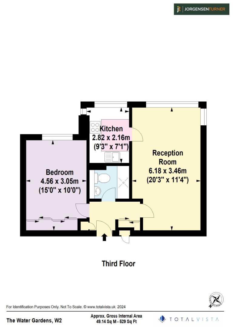 Floorplan for The Water Gardens, London