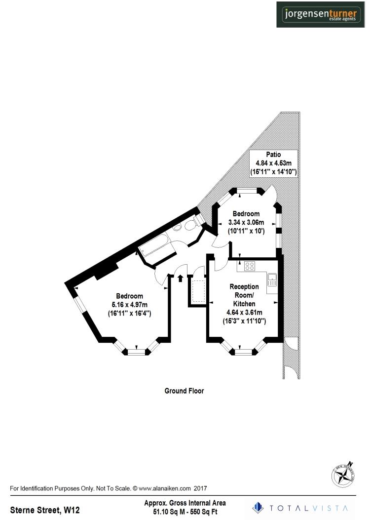 Floorplan for Sterne Street, Shepherds Bush