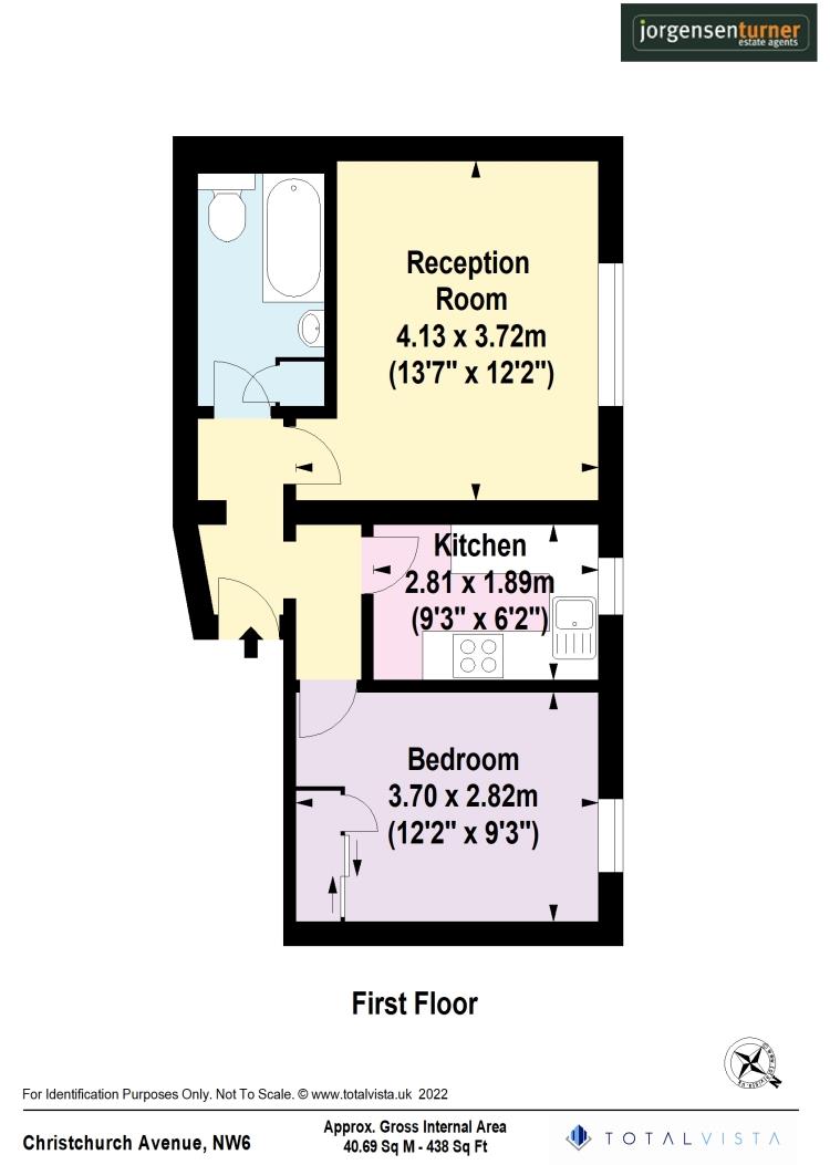 Floorplan for Christchurch Avenue, Kilburn,
