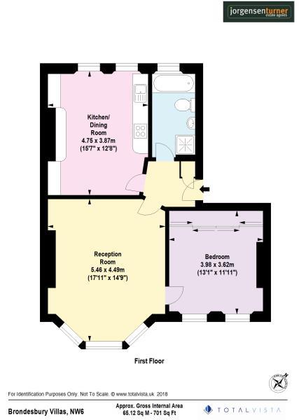 Floorplan for Share of Freehold Brondesbury Villas