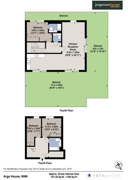 Floorplan for Argo House, Maida Vale