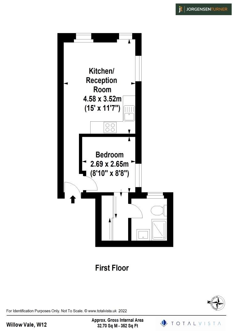 Floorplan for Willow Vale, Shepherds Bush, London