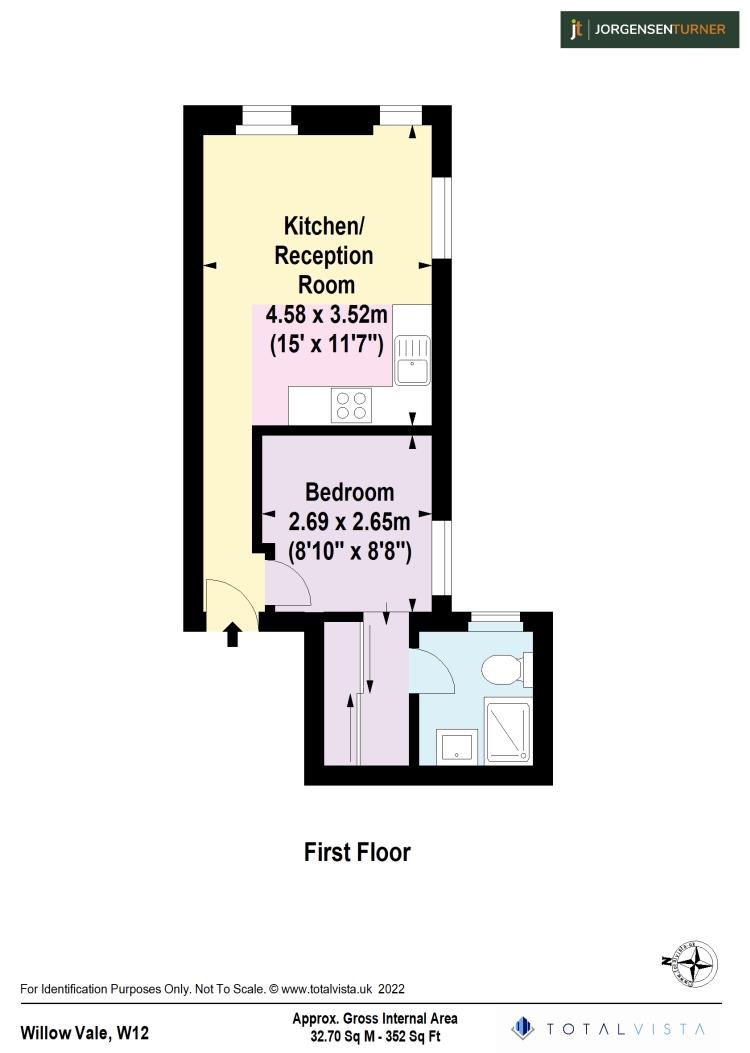 Floorplan for Willow Vale, Shepherds Bush, London