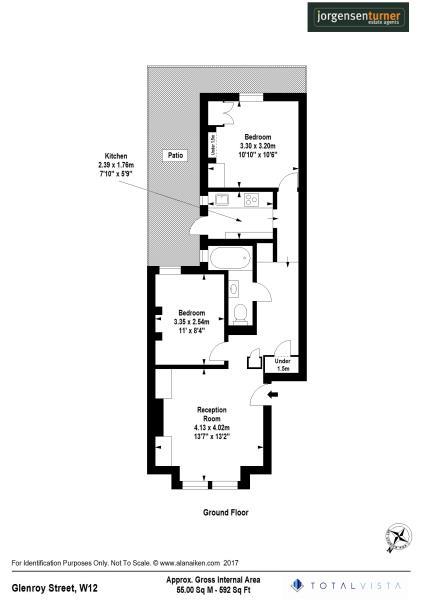 Floorplan for Glenroy Street, Shepherds Bush, W12