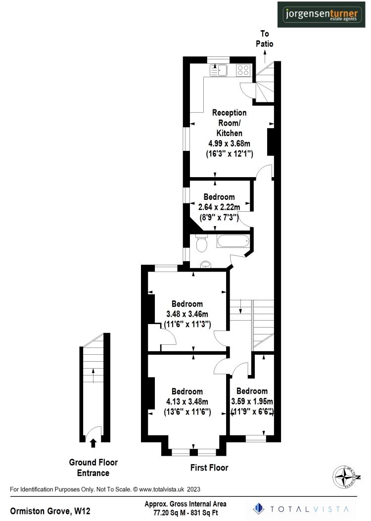Floorplan for Ormiston Grove, Shepherds Bush, W12