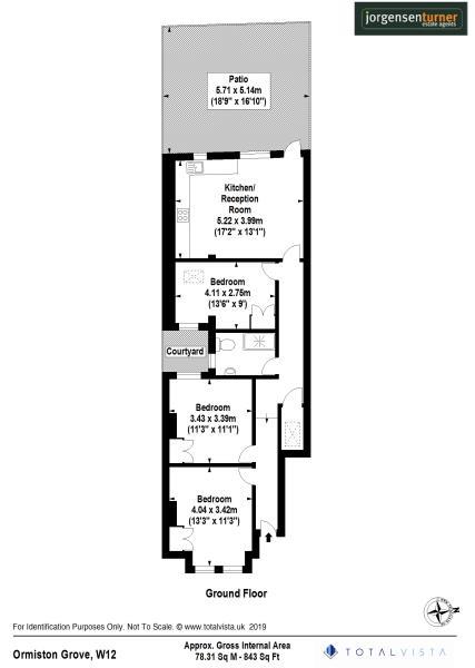 Floorplan for Ormiston Grove Shepherds Bush,