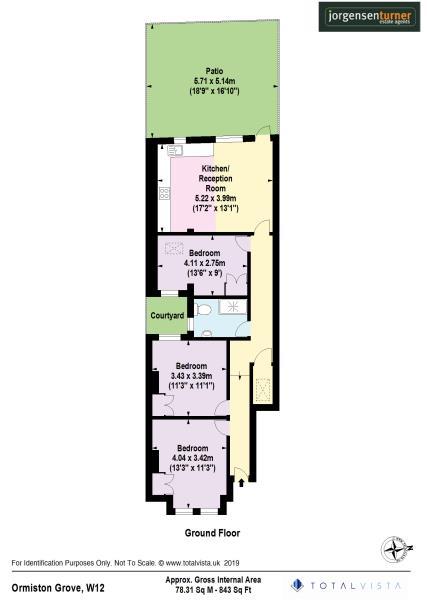 Floorplan for Ormiston Grove Shepherds Bush,