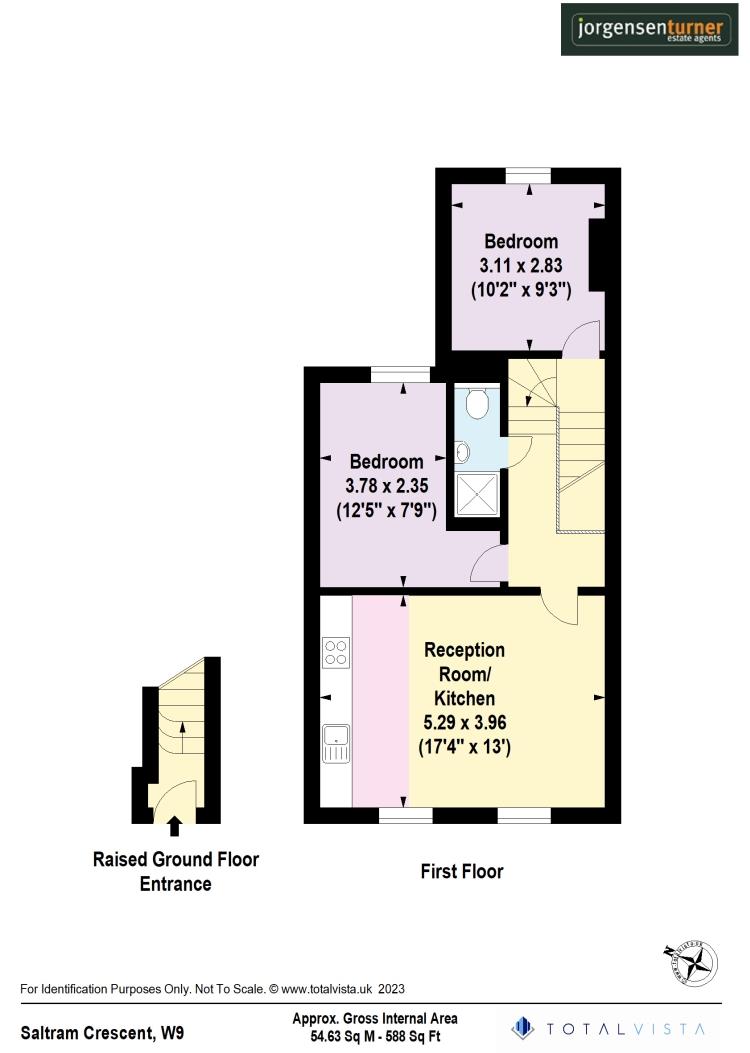 Floorplan for Saltram Crescent, London
