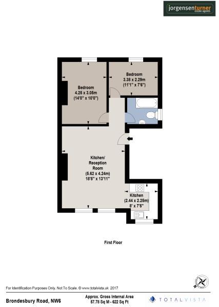 Floorplan for Brondesbury Road, London
