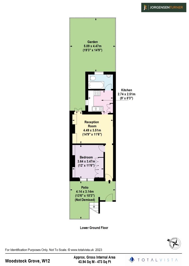 Floorplan for Woodstock Grove, Shepherds Bush, London