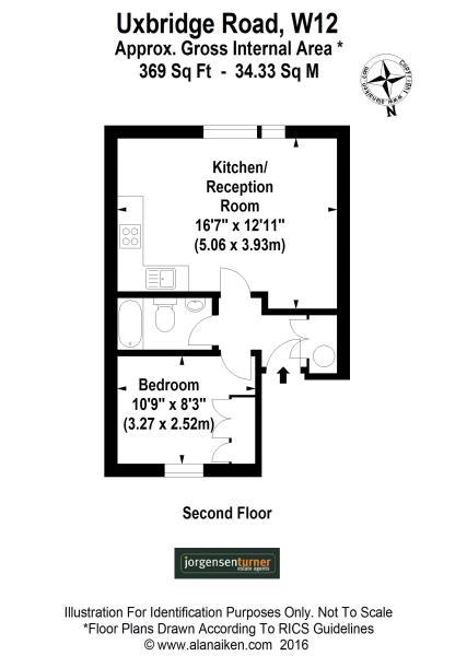 Floorplan for Uxbridge Road, Shepherds Bush, London