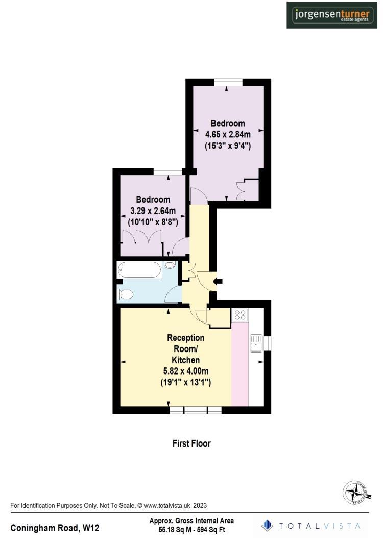 Floorplan for Coningham Road, Shepherds Bush, W12