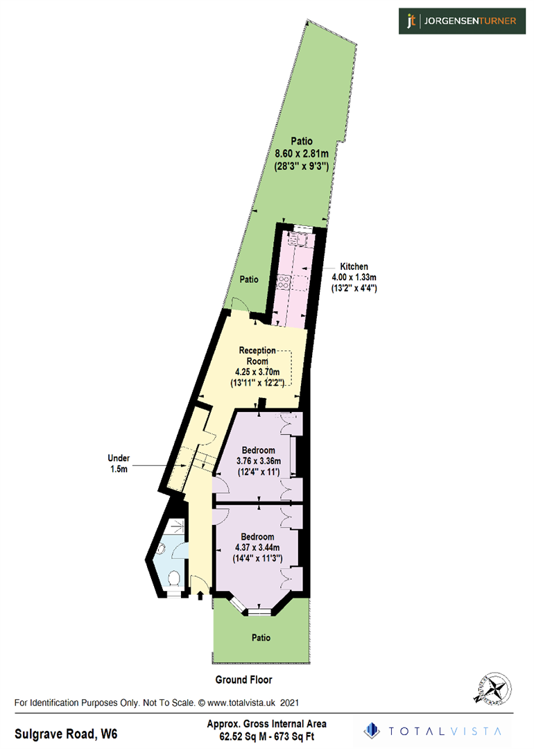 Floorplan for Sulgrave Road, Hammersmith, London