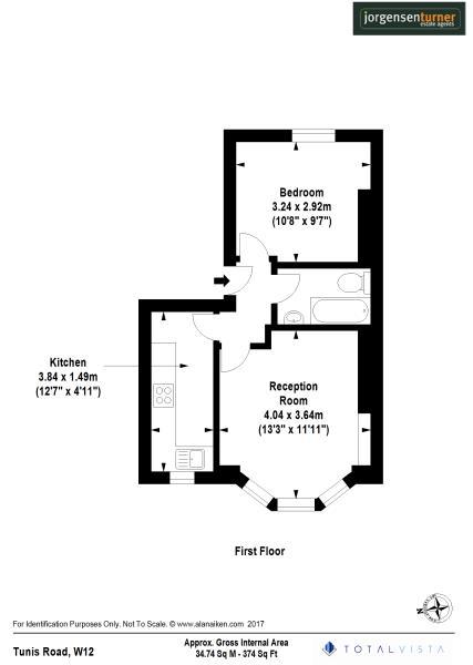 Floorplan for Tunis Road, Shepherds Bush, W12