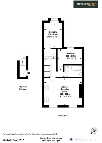 Floorplan for Westville Road, Shepherds Bush, London, W12