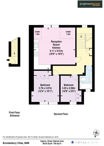 Floorplan for Brondesbury Villas, Queens Park