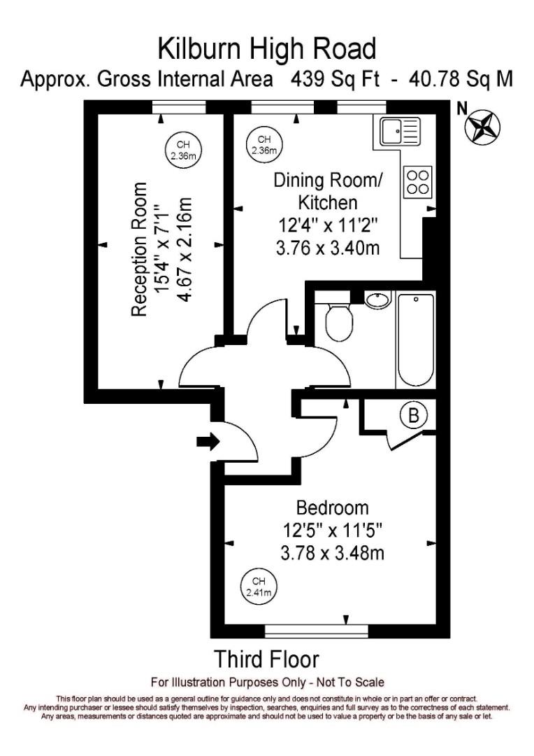 Floorplan for Kilburn High Road, London