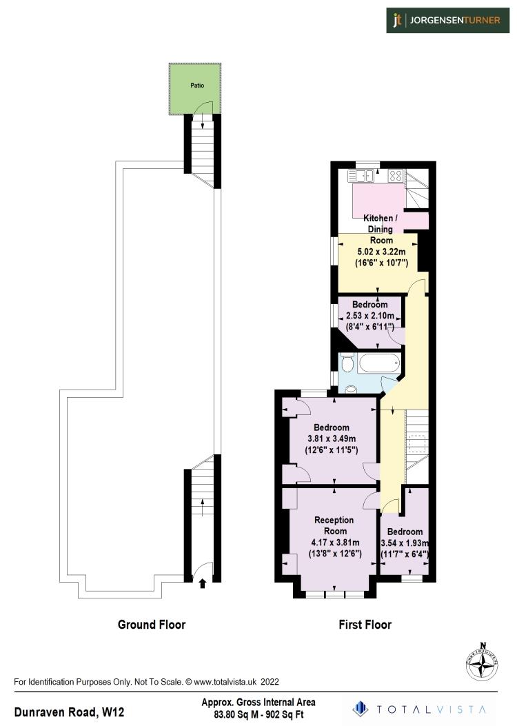 Floorplan for Dunraven Road, Shepherds Bush