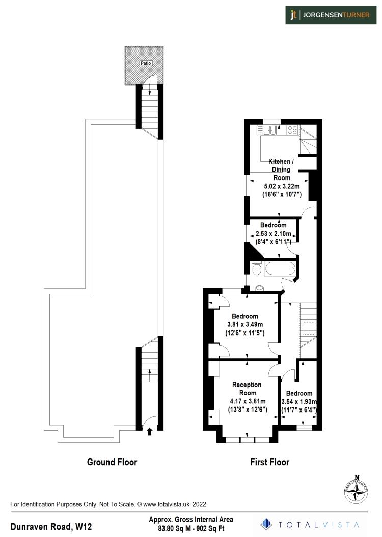 Floorplan for Dunraven Road, Shepherds Bush
