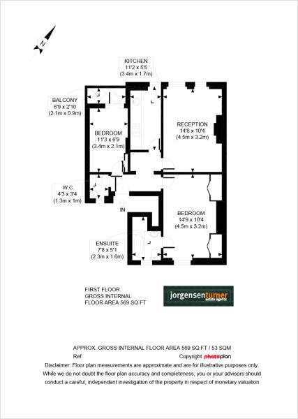 Floorplan for Brondesbury Villas, Queens Park