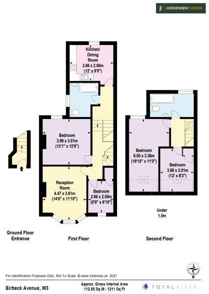 Floorplan for Birkbeck Avenue, Acton, London