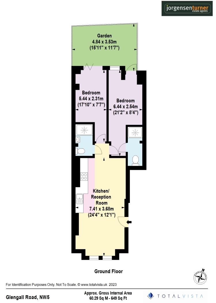 Floorplan for Glengall Road, London