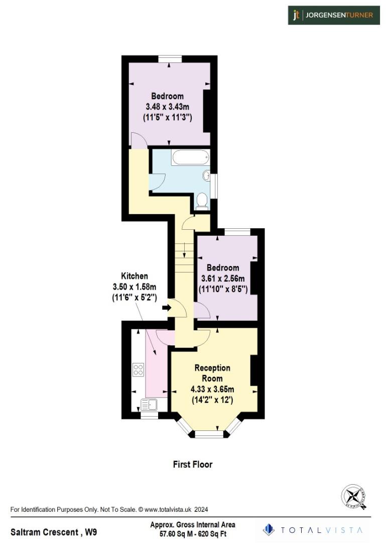 Floorplan for Saltram Crescent, Maida Vale, W9