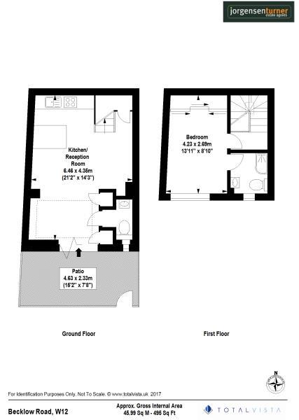 Floorplan for Becklow Road Shepherds Bush,