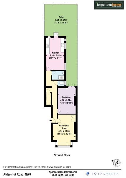 Floorplan for Aldershot Road, London