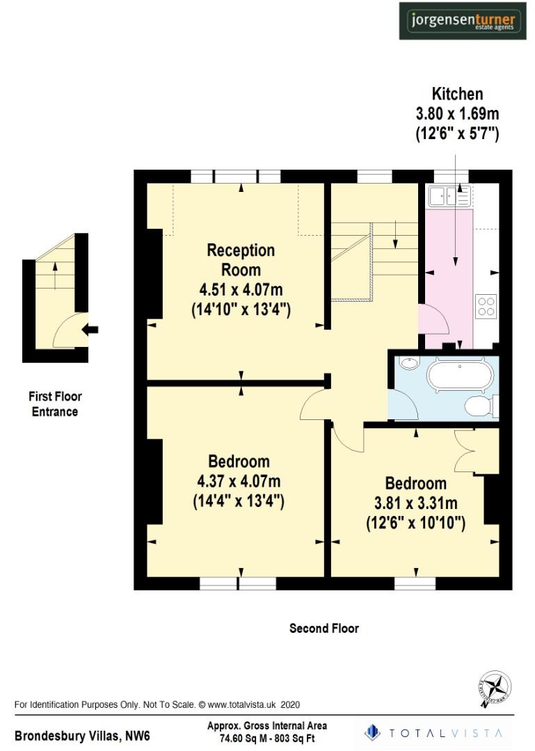 Floorplan for Brondesbury Villas Queens Park, NW6
