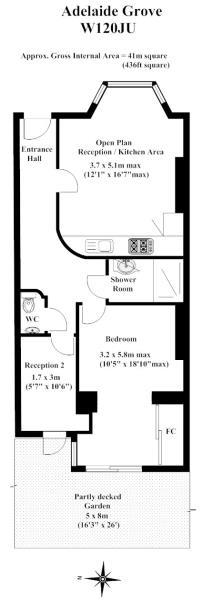 Floorplan for Adelaide Grove Shepherds Bush, W12