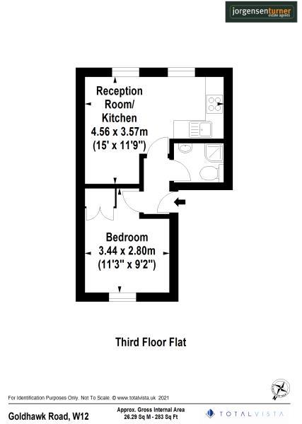 Floorplan for Goldhawk Road, Shepherds Bush, W12