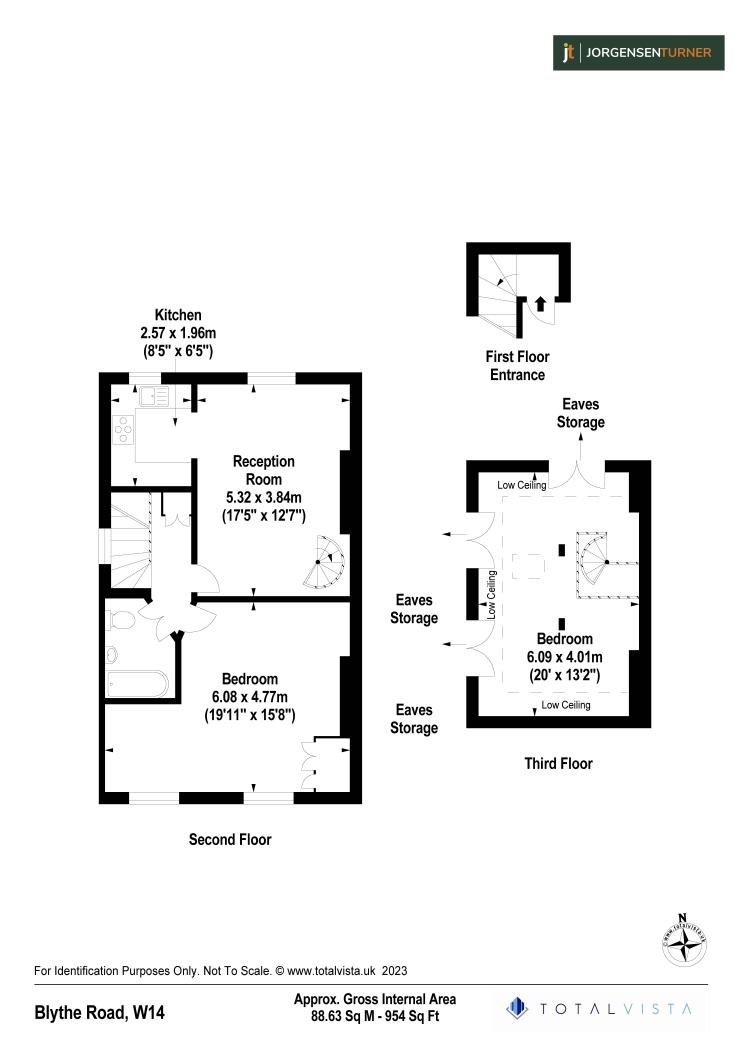 Floorplan for Blythe Road, Brook Green, W14